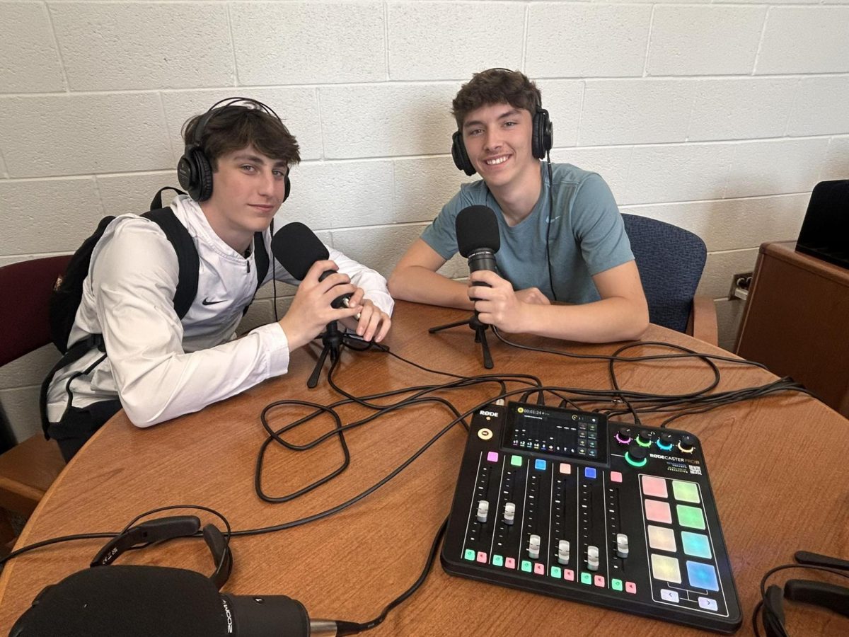Aidan Gade and Leyton Bartley Podcasting